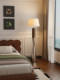 French Mid-Century Style Floor Lamp Next to the Sofa in the Living Room, High-End American Retro Creative Stylish Simple Decorative Lamps