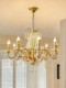 French-Style Crystal Chandelier Designer Model American Retro Candle-Style Main Light for Living Room, Luxury Villa Dining Room Light, Bedroom Light
