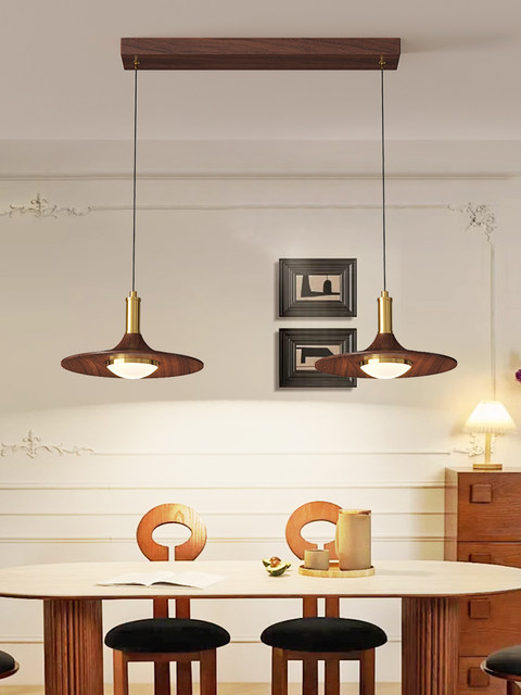 Medieval-Style Restaurant Chandelier, French Retro Creative Ufo Designer Model, Dining Table Linear Bar Counter Study Room Pendant Light