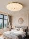 French-Style Bedroom Ceiling Light, Light Luxury with a High-End Feel, 2025 New Model, Mid-Century Style, Round Pearl Zhongshan Lighting Fixture for Master Bedroom