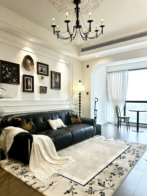 American Retro Chandelier, Living Room Lamp, French Palace Style Candle Lamp, Villa Romantic Pearl Dining Room Bedroom Master Bedroom Lamp