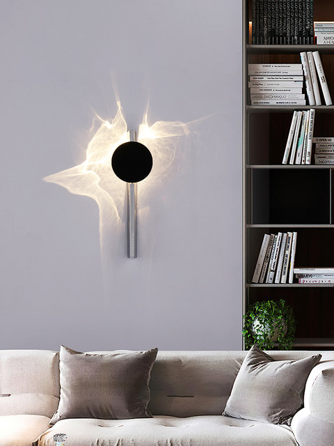 Italian Designer's New Light Luxury Minimalist Wall Lamp, Shadow Art, Living Room Background Wall, Hallway, Bedroom Bedside Lamp