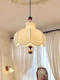 French Mid-Century Style Fabric Chandelier, Restaurant Lamp, New Chinese Style, South Asian Style, Retro Study Lamp, Guesthouse Bedroom Room Lamp