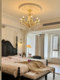 French-Style Crystal Chandelier Designer Model American Retro Candle-Style Main Light for Living Room, Luxury Villa Dining Room Light, Bedroom Light