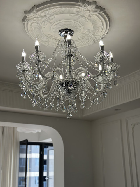 French-Style Light Luxury Crystal Chandelier, Vintage Palace Style, Elegant and Unique Villa Lighting, Dining Room, Bedroom, Living Room Lamp