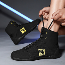 Boxing shoes for men and women wrestling shoes fighting shoes Sanda training shoes professional competition fighting shoes strength training fitness shoes