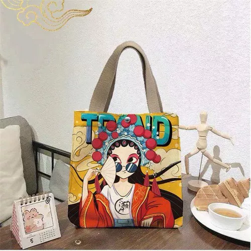 Льняная сумка, коллекция 2022, китайский стиль