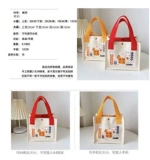 Шоппер, ланч-бокс, льняная сумка, сумка для ланча для отдыха, сумка для еды