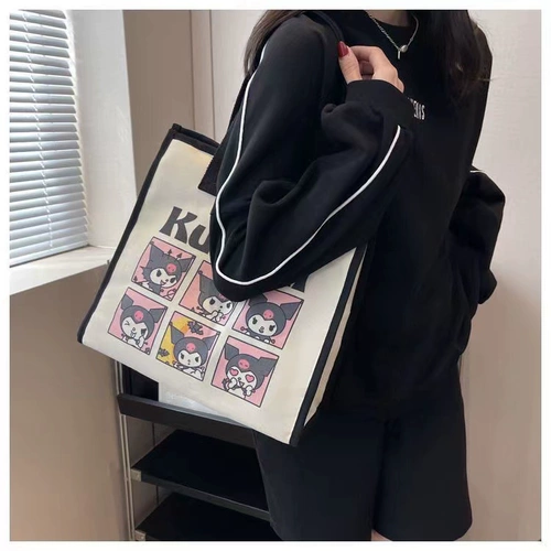 Высококачественный мультяшный модный универсальный шоппер, вместительная и большая сумка на одно плечо