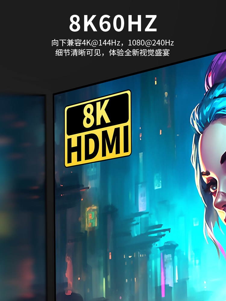 Hdmi+Dp Kvm Switch Split-Screen Dual-Screen Two-In-Two-Out 8K High-Definition 4K144Hz High Refresh Rate Switch between Two Computers to Use Two Monitors Usb3.0 Shared Keyboard Mouse Printer