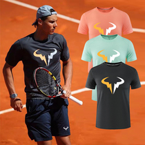 Nadals same tennis suit quick-drying tennis short-sleeved top T-shirt tennis shorts five-quarter pants customized for men
