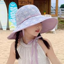 Childrens sun protection hat summer anti-UV sun hat outdoor fisherman hat baby girls summer hat beach sun hat