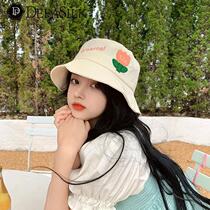 Japanese flower fisherman hat for women summer ins Hyun Ya style shows face small suitable for round face internet celebrity versatile basin hat trend