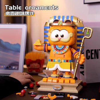 Fermi garfield statue of liberty building block figures assembled toys trendy ornaments birthday gifts for boys and girls