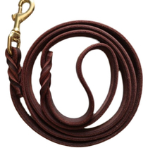 Cowhide dog leash competition rope dog chain leather rope imported oil leather cowhide leash dog traction belt