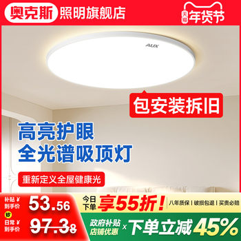Full-Spectrum Eye-Protecting Children's Room Bedroom Lamp 2025 New Led Ceiling Lamp Boys' Study Master Bedroom Three-Proof Lighting Fixture