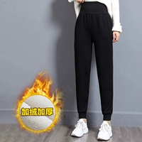 Черные флисовые высококачественные штаны