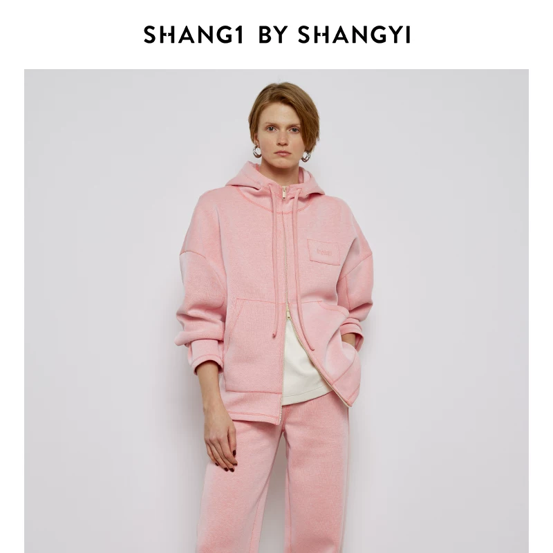 SHANG1 BY SHANGYI Короткая толстовка, куртка, американский стиль, оверсайз