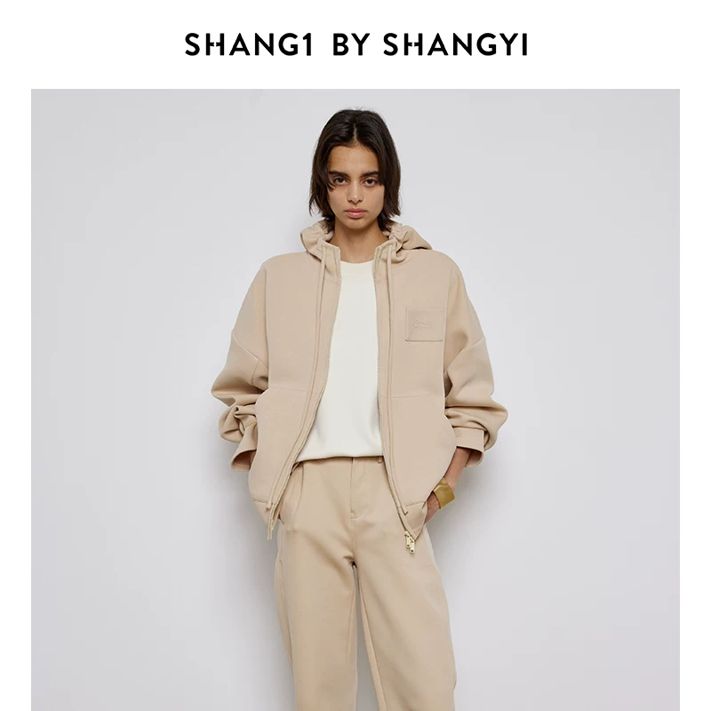 SHANG1 BY SHANGYI Короткая толстовка, куртка, американский стиль, оверсайз