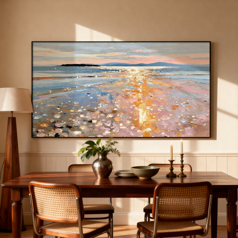 Sunset Sea View Pure Hand-Painted Oil Painting Living Room Dining Room Sofa Background Wall Decoration Painting Cream Style Bedroom Bedside Hanging Painting Sunset Sea View Pure Hand-Painted Oil Painting Living Room Dining Room Sofa Background Wall Decoration Painting Cream Style Bedroom Bedside Hanging Painting