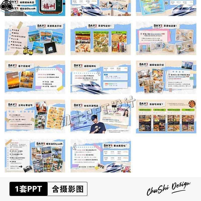 旅游攻略PPT范本：让你的旅行计划惊艳全场！-旅游-淘宝百科网