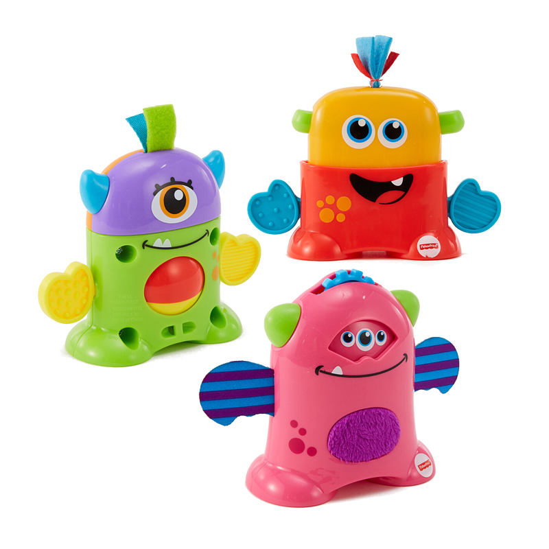Fisher children's carry-on mini monster toy Harvey GDR73 Stewart GDR74 Doty GDR72