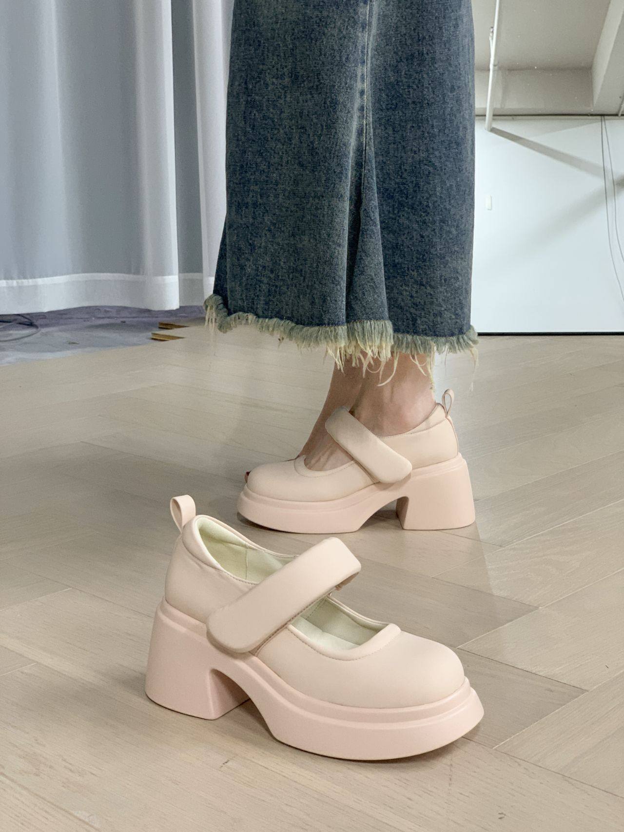 Pink little leather shoes too well-behavety to be very well behavedly cute ~ ~ - Taobao