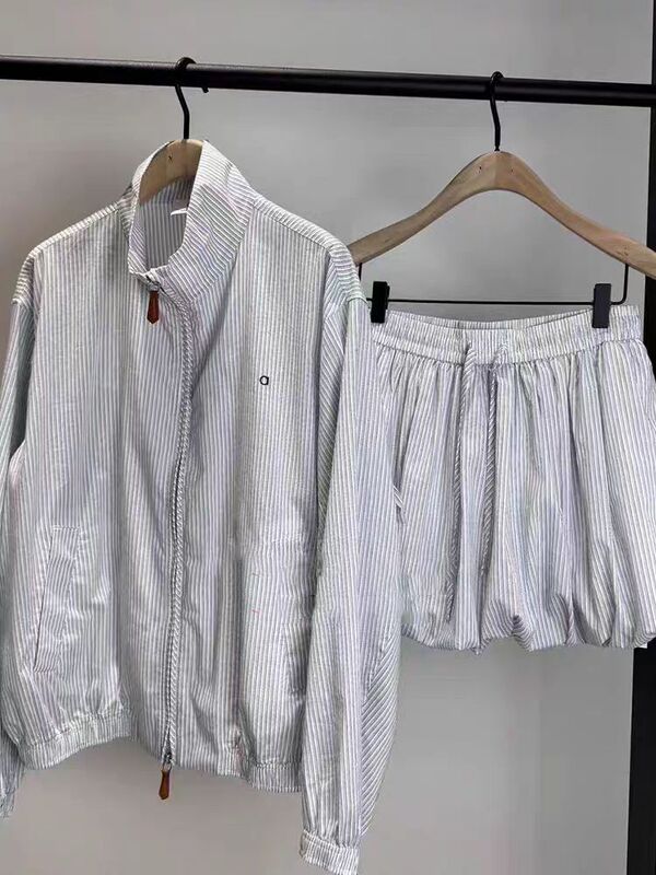 [a Series] Authentic Jacket 2026 Autumn New Lightweight Striped Silk Cotton Unisex Mbf3Jkt004