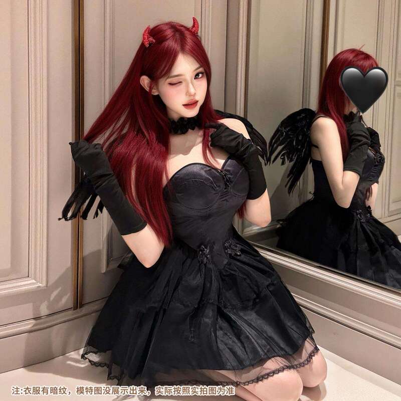 Halloween Costume Ghost Bride Dark Gothic Demon Cosplay Performance Outfit White Angel Sexy Witch Dress Halloween Costume Ghost Bride Dark Gothic Demon Cosplay Performance Outfit White Angel Sexy Witch Dress