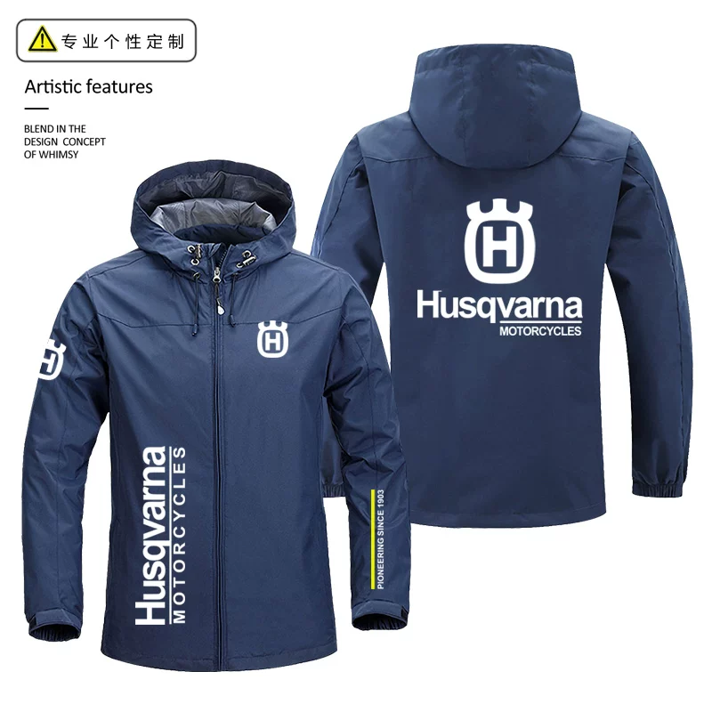 Куртка Husqvarna для мотоциклов внедорожного стиля, мужская повседневная одежда для езды