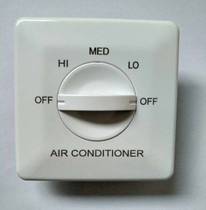 Water-cooled fan coil three-speed switch central air conditioning thermostat fresh air fan three-speed switch panel speed switch