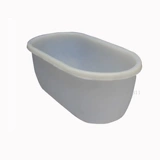 Высокая промывка дома и прямоугольная j -обработка пластикового сухожилия Bonsai цветочный горшок с овальным овальным стволом