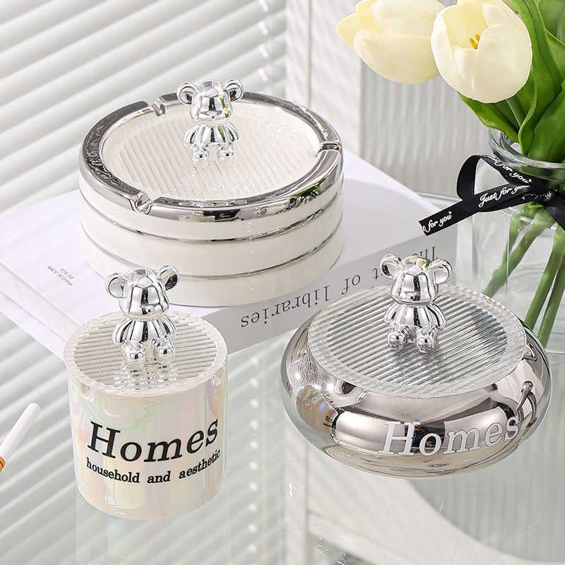 Ceramic Ashtrays Advanced Sensation Small Crowdsourced Living Room Office High-end Atmosphere Upper Class Creative Personality Trends-Taobao