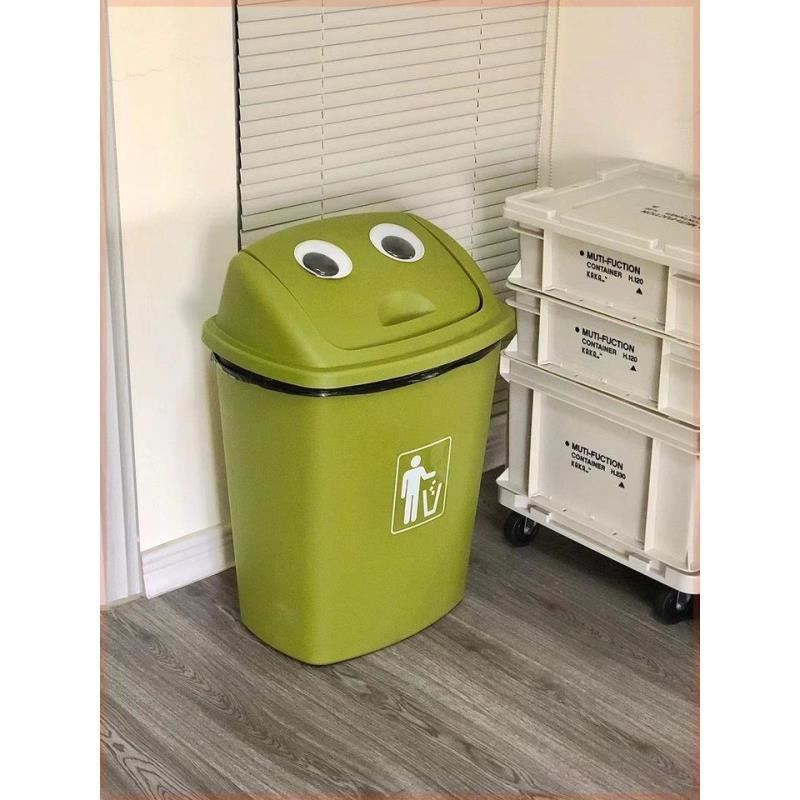 twelve oak green garbage bins Large capacity bins Bedrooms Bedrooms Rubbish Bins Cute Creativity-Taobao