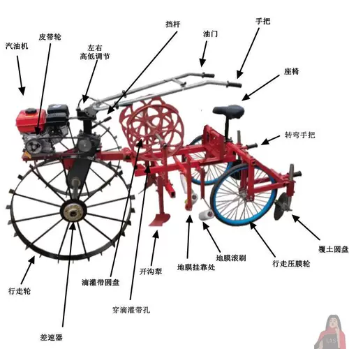 Полностью -аутоматическая наземная пленка Самостоятельная сельскохозяйственная машина для томата с высокой томатной машиной с высоким содержанием дизельных микропроцессов