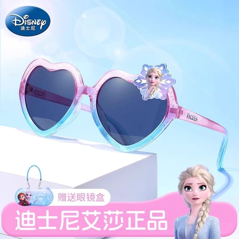 Япония импортировала детские солнцезащитные очки Disney, солнцезащитные очки для девочек, детские наружные анти-ультрафиолетовые очки принцессы Айши