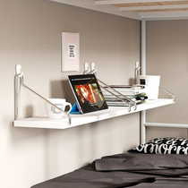 免打孔置物架卧室床头壁挂书架挂墙木板一字隔板宿舍墙面收纳架子