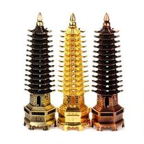 TAO ornaments student home study office crafts decoration gifts nine-story and thirteen-story pure copper Wenchang Tower