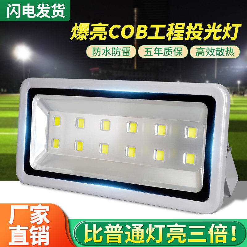 LED投光灯户外防水景观庭院泛光灯广告工厂车间50W集成背包投射灯