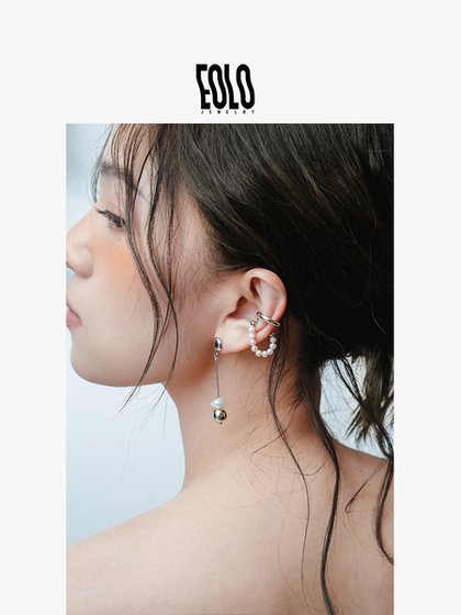 [새로 출시 된] 여성 스털링 실버 틈새 시장을위한 Eolo Pearl Ear Clip