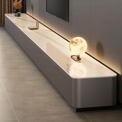 TV 캐비닛 록 슬래브 현대 간단한 거실 커피 테이블 조합 가정 저장 캐비닛 2024 New Light Luxury TV 캐비닛