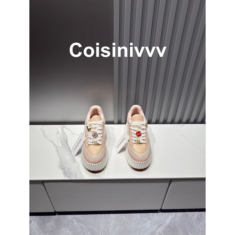 Coisinivvv-26 New Rainbow Cookie Shoes with Color-Blocking Design, Platform Thick-Soled Height-Increasing White Sneakers for Women Coisinivvv-26 New Rainbow Cookie Shoes with Color-Blocking Design, Platform Thick-Soled Height-Increasing White Sneakers for Women
