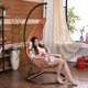 New indoor outdoor shaped hanging basket pastoral balcony hanging chair courtyard villa rocking chair birdcage rocking chair