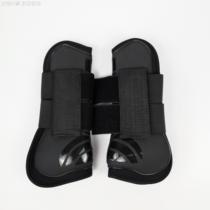 Domestic horse leggings front legs a pair of black horse leggings equestrian equipment horse leggings equestrian protective gear Canary harness