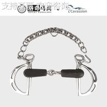 Cavassion Kerberwick black rubber two-section bit bit equestrian Lodge harness 8209214