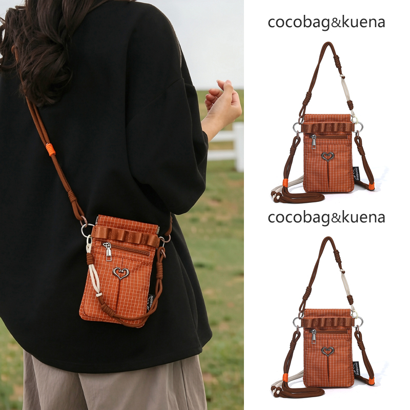 Summer Orange Plaid Small Bag for Women 2026 New Lightweight Portable Small Shoulder Bag Mini Crossbody Mobile Phone Bag Summer Orange Plaid Small Bag for Women 2026 New Lightweight Portable Small Shoulder Bag Mini Crossbody Mobile Phone Bag