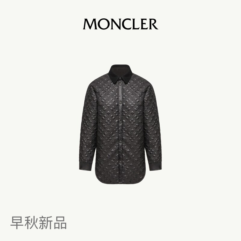 Moncler's New Early Autumn Women's Shirt-Style Jacket with Trim and Lining