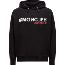 Moncler Mens Casual Logo Fleece Cotton Sweatshirt Hoodie