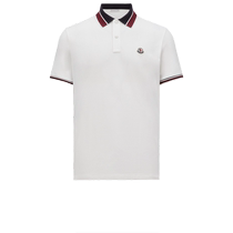 (Interest-free for 6 issues) Moncler Moncler New Early Autumn Mens Logo Patch Short-Sleeved Polo Shirt