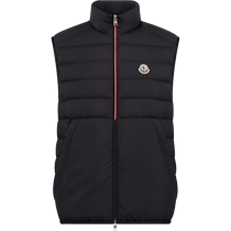 Moncler Moncler New Rabuons Mens Tricolor Trim Down Vest